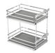 GTV Keukenorganizer MovixPRO | Cargo-uitvoering | uittrekbaar reksysteem | buitenbreedte 500 mm | 2 planken | zonder rails | chroom