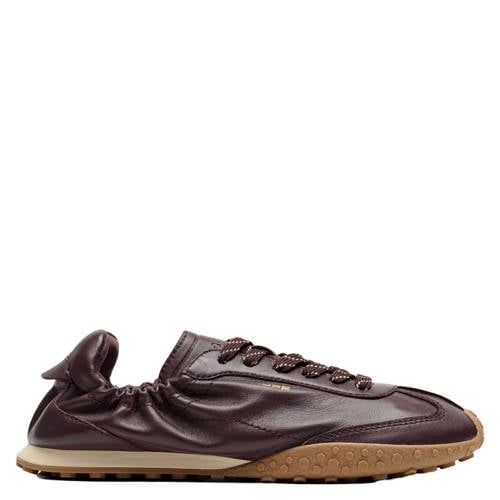 HOFF Bridge leren sneakers - donkerbruin