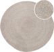 AXI Tapis d'extérieur Corfu – Rond – Ø 120 cm – Beige / Rosé