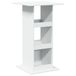 VidaXL Table de bar avec rangement 60x60x102 cm bois traité blanc