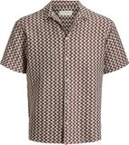 Jack & Jones Resort overhemd Cabernet Geruit Korte mouw Regular Fit