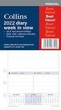 Collins 2022 Dagboek Week to View Refill voor persoonlijke grootte (172mm x 96mm) 6 Ring Organizer