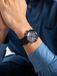 Guess Parker Quartz-Chronograafhorloge Zwart Kast Gemaakt Van 100% Roestvrij Staal En Een Band Van 100% Echt Leer 44 GW0709G1