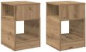 vidaXL Bijzettafel 2 stuks Artisan Eiken 30,5 x 30 x 45 cm Bewerkt hout