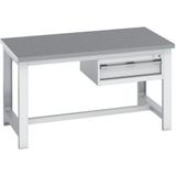BOTT Werkbank met frame Cubio lino - 1 lade - BOTT