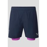 Castore 2-in-1 sportshort - donkerblauw