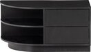 WOOOD Finca TV Cabinet Round Left - Black - 40x78x40 cm
