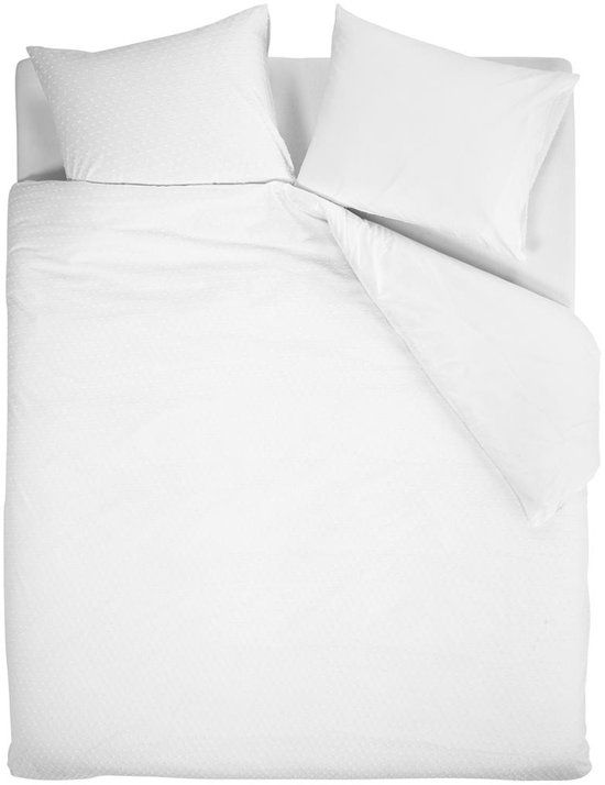 Beddinghouse Snow Dekbedovertrek - Tweepersoons - 200x200/220 cm - Wit - Katoen