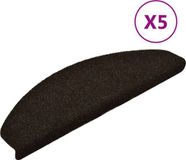 vidaXL Trapmatten - Zelfklevend - 5 stuks - 65x21x4 cm - Donkerbruin