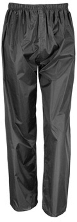 Result Regenbroek Unisex Maat XL Zwart
