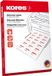 Kores Universele Etiketten, 97 x 42,3 mm, wit, 100 vel