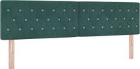 vidaXL Hoofdbord Donkergroen Fluweel 180 cm