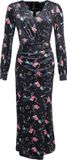 Voodoo Vixen Peacock Masquerade Maxi Velvet Dress Dames Maxi-jurk - meerkleurig - XS