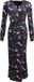 Voodoo Vixen Peacock Masquerade Maxi Velvet Dress Dames Maxi-jurk - meerkleurig - XS