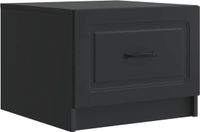 vidaXL Salontafel Zwart 49 x 50 x 37 cm Bewerkt hout