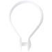 Merriway® BH00874 Set van 25 stuks snap-fit kunststof douchegordijnringen, wit, 40 mm