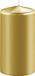 Enlightening Candles Cilinderkaars/stompkaars - goud - D6 x H10 cm - 36 branduren