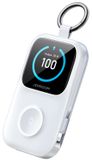 Joyroom JR-W19 Powerbank, 5000mAh, USB-C, Lightning, draadloos, voor smartwatches. Sneloplader voor iPhone & Apple Watch, Samsung & Galaxy Watch, Google & Pixel Watch. Oplader in wit