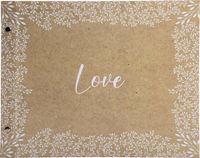 Exacompta Fotoalbum met schroeven, 40 blz - Formaat 37x29cm - KRAFT - Design - 60234E