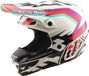 Troy Lee Designs SE5 Polycarbonate MIPS Dash Motocrosshelm - Paars/wit - XL