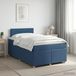 Maison Exclusive - Lit boxspring avec matelas et tête de lit, bleu, 120 x 200 cm, rembourré