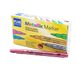 Plus Office 12 viltstiften met metallic effect, permanente marker voor schrijven, schilderen, markeren van alle soorten materialen, metallic marker met 1,2 mm punt (paars)