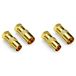 deleyCON 4x Satellietkabel Adapter als Set - F-Stekker op 2x Antennestekker & 2x Antenneaansluiting Coaxiale Antenneconnector Koppeling voor Coaxiale Kabel Antennekabel