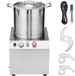 Merkloos Keukenmachine Groentehakker - Voedselverwerker 15 L - RVS Voedselveilig - Met 2 Extra S-vormige Messen - Multifunctioneel - Voor Groenten, Fruit en Granen - Zilver