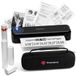 Phomemo M834 Draagbare printer, thermische printers A4 compatibel met telefoon en laptop, Bluetooth inktloze printer voor thuisgebruik, mobiele printers inclusief draagtas en 4 rollen thermische