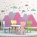 Ambiance Sticker Muursticker voor kinderkamers - Scandinavisch berglandschap - 80x120cm
