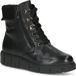 Caprice Dames Enkellaarsje 9-26153-43 022 G-breedte Zwart Leer/Textiel Maat 38 EU