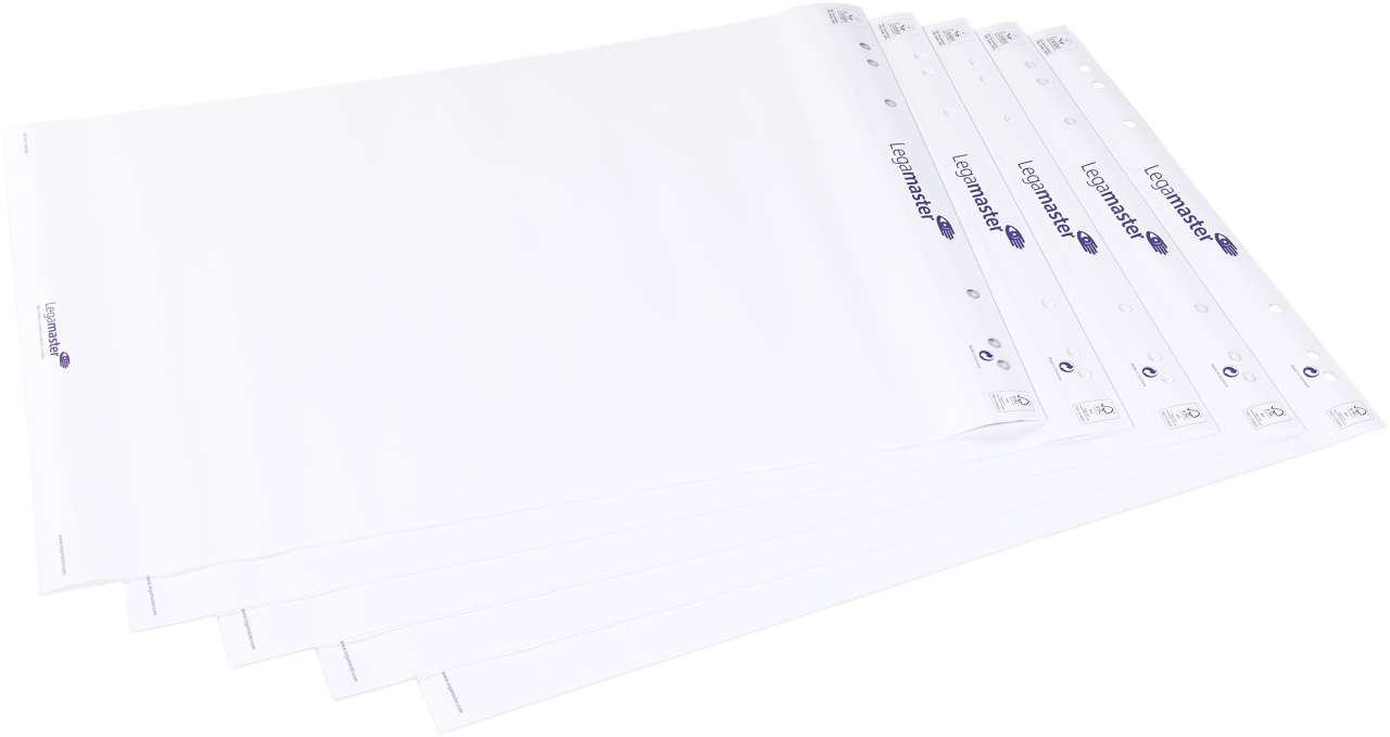 Legamaster Flipover Papierblok Blanco - 5 Stuks