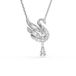 Swarovski Swan 5723387 - Dames - Ketting - Transparant/Zilver - 38 CM