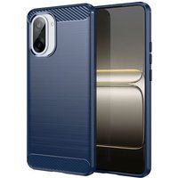 OnePlus Coque pour OnePlus Nord CE5 5G - housse etui silicone gel carbone + verre trempe - BLEU FONCE