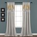 Lush Decor Shimmer pailletten venster gordijn paneel paar, 84" L x 42" W, grijs & goud