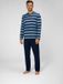 Ammann Pyjamahose Org Calgary lang donkerblauw