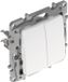 Legrand Niloe Serie Dubbele Schakelaar Wit 10A 230V
