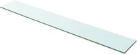 vidaXL Wandschap transparant 100x15 cm glas