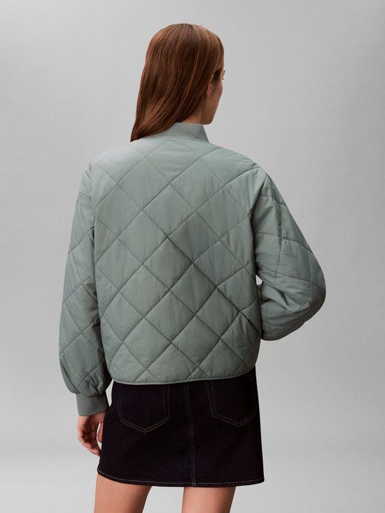 Calvin Klein Jeans Dames Lange Mouwen Shirt XS Polyamide Mintgroen Herfst/Winter 2026