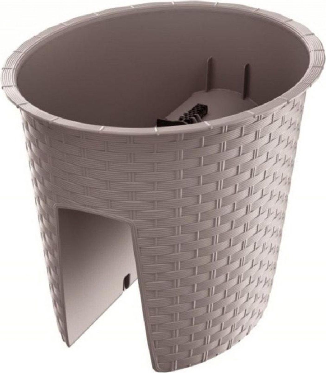 Prosperplast Ratolla - Balkon plantenpot - Taupe - 30 cm - 6 liter
