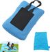 Unyqoos Mini couverture de pique-nique couverture de camping imperméable coussin d'assise - 70 x 110 cm, ultraléger, couverture de plage portable, compact et robuste et résistant aux déchirures, bleu