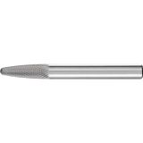 PFERD HM-freesstift, ronde boogvorm RBF, tanding MICRO, freesstift-ø 6 mm, schacht-ø 6 mm, lengte 55 mm, 21157205
