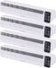 Evolar Radiator Ventilator Draadloos - 4 stuks - 3W - Wit - 5200 mAh accu - met timer en Slimme Modus - Kachelventilator - EVO-RFW03