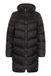 KAFFE Puffer Coat voor dames, hoge kraag, capuchon, middelgroot, ritssluiting, regular fit, zwart diep, 42