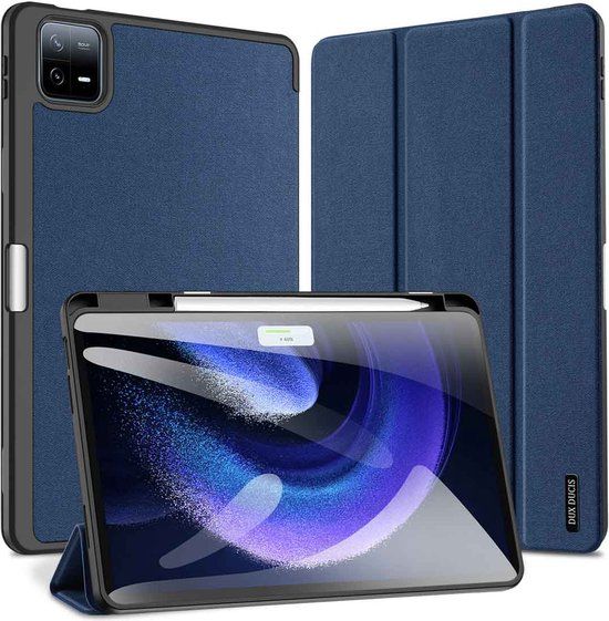 Dux Ducis - Xiaomi Pad 6 / Pad 6 Pro Tablet Hoes - Domo Tri-fold - Donker Blauw