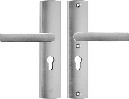AXA Veiligheids Deurbeslag set - Curve - Aluminium - Kruk/Kruk - SKG3 - PC55