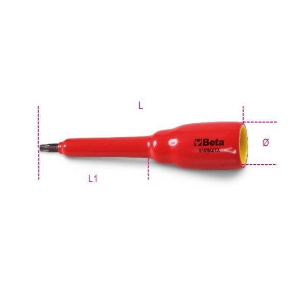 Beta 910MQ-TX 40 Dopsleutels voor Torx® schroeven | met 3/8" aandrijving - 009100646