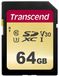 Transcend 500S SDXC - 64GB - carte SD - UHS-I - 90 Mo/s Lecture