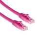 ACT Roze 0,5 meter U/UTP CAT6 patchkabel snagless met RJ45 connectoren IS1800