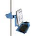 Manuflex ZB8286.5012 Support moniteur standard pour CANTOLAB et aluminium avec plateau clavier et souris, adaptateur VESA 100 mm